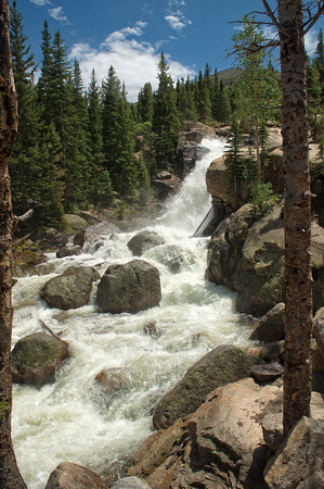 #038W Alberta Falls, Rocky Mountain National Park, Colorado 2011
