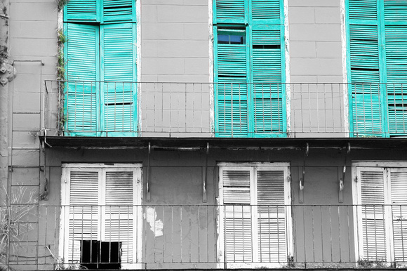 #020BW French Quarter, New Orleans, Louisiana 2005